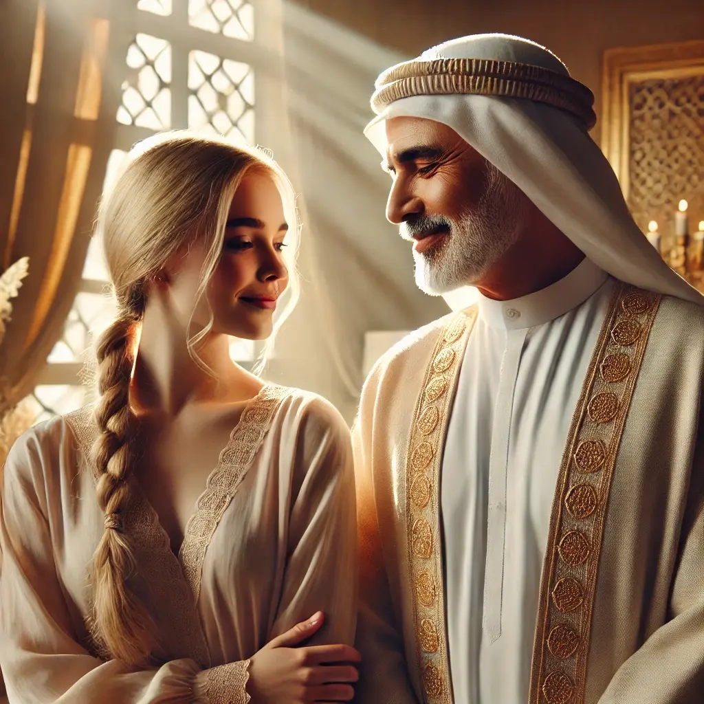 Lucy (22) die Escort und Sheikh Al-Mahdi (58)